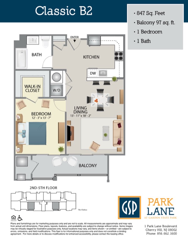 Floorplan for Classic B2