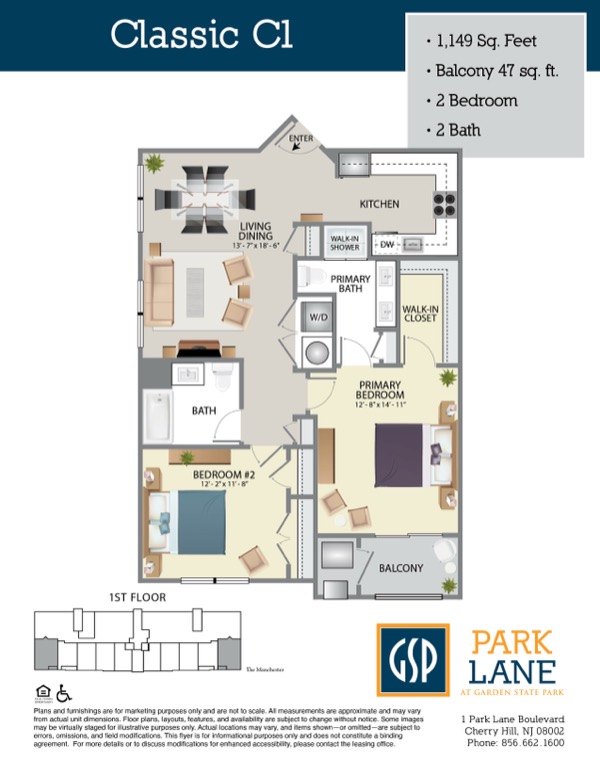 Floorplan for Classic C1
