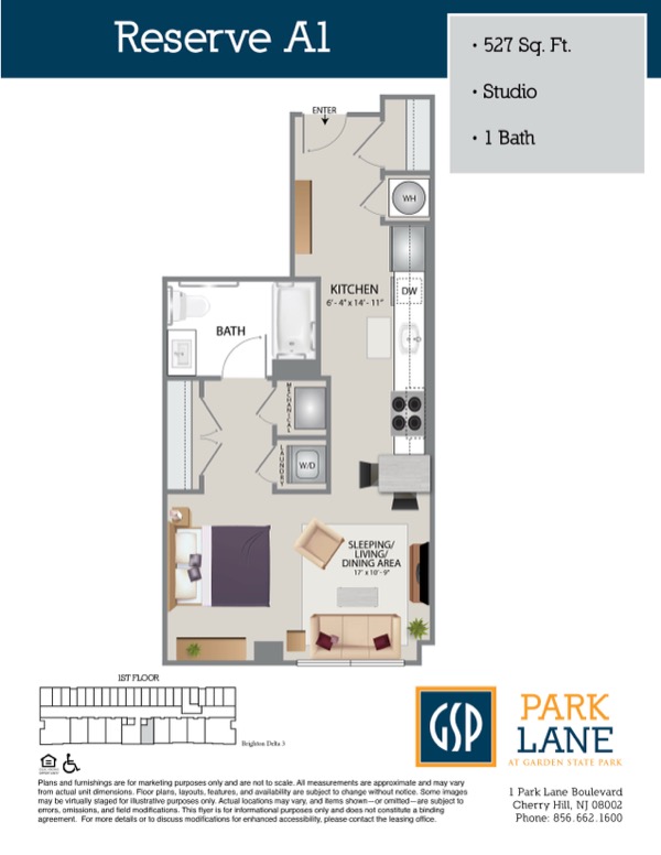 Floorplan for Reserve A1