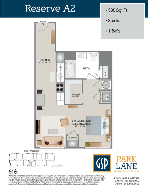 Floorplan for Reserve A2