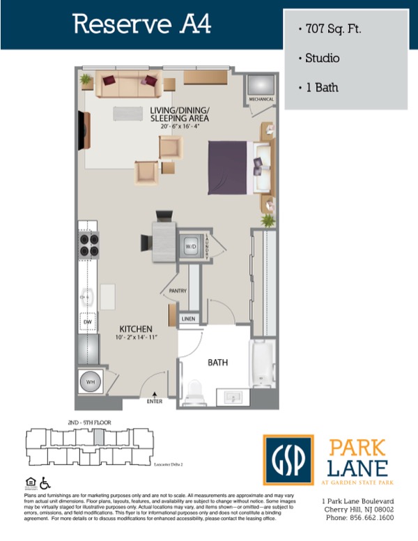 Floorplan for Reserve A4