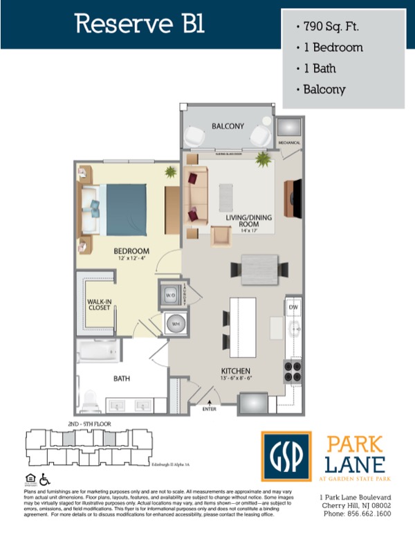 Floorplan for Reserve B1