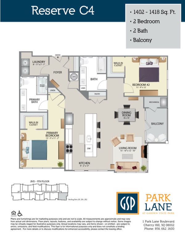 Floorplan for Reserve C4