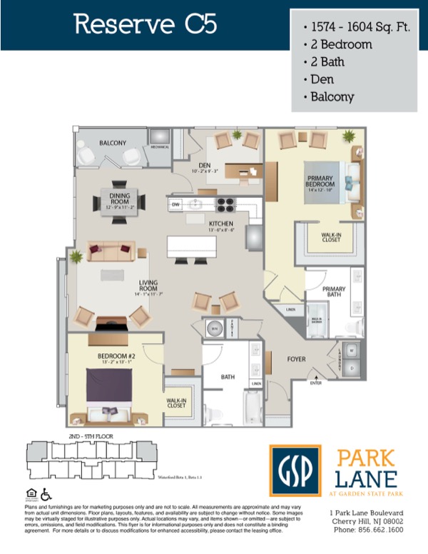 Floorplan for Reserve C5