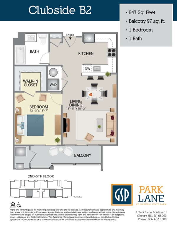 Floorplan for Clubside B2