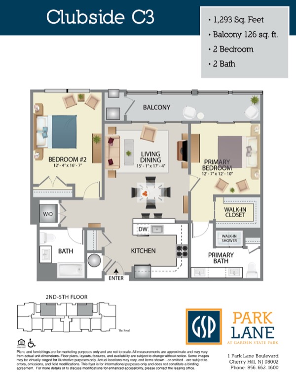 Floorplan for Clubside C3